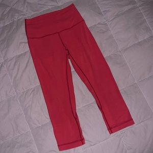 Lululemon align crop pant size 4 burnt red color